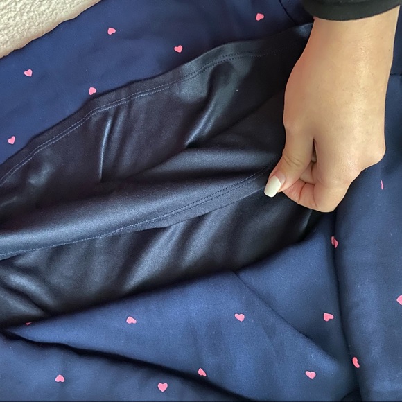 SIENNA SKY Blue Pink Hearts Patterned Keyhole Mini Dress - Picture 5 of 6